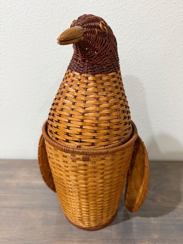 Vintage wicker penguin - vintage,