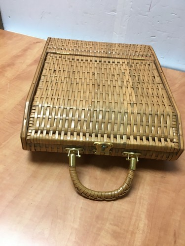 Vintage wicker wine bottle - wicker, 3