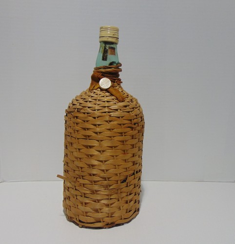 Bacardi teal glass bottle - teal, with